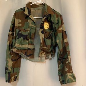 Camo Cropped Jacket